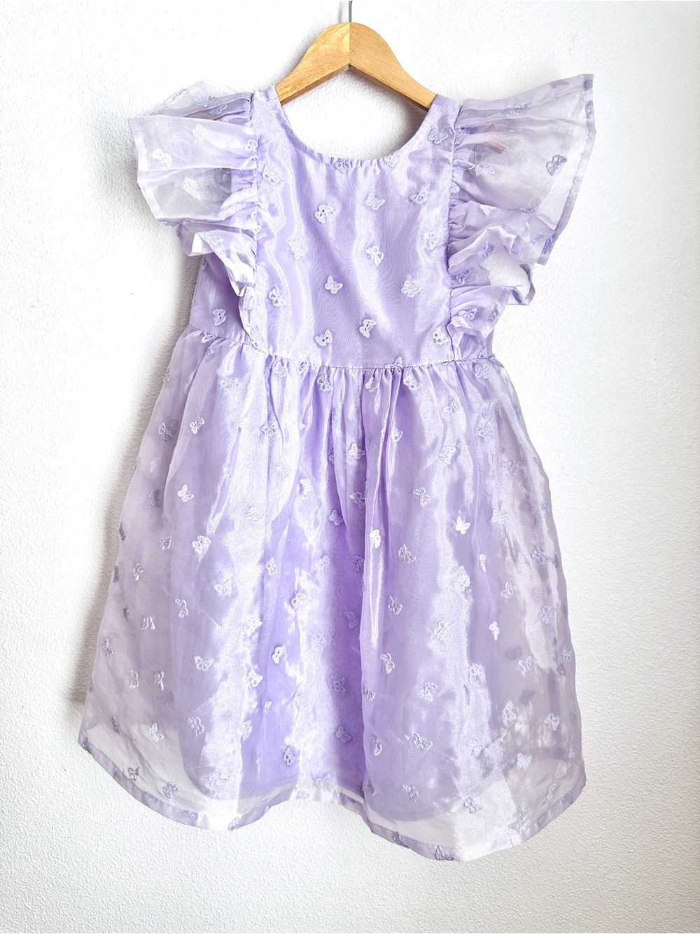 Nordstrom Girl’s Lavender Butterfly Dress Size 7